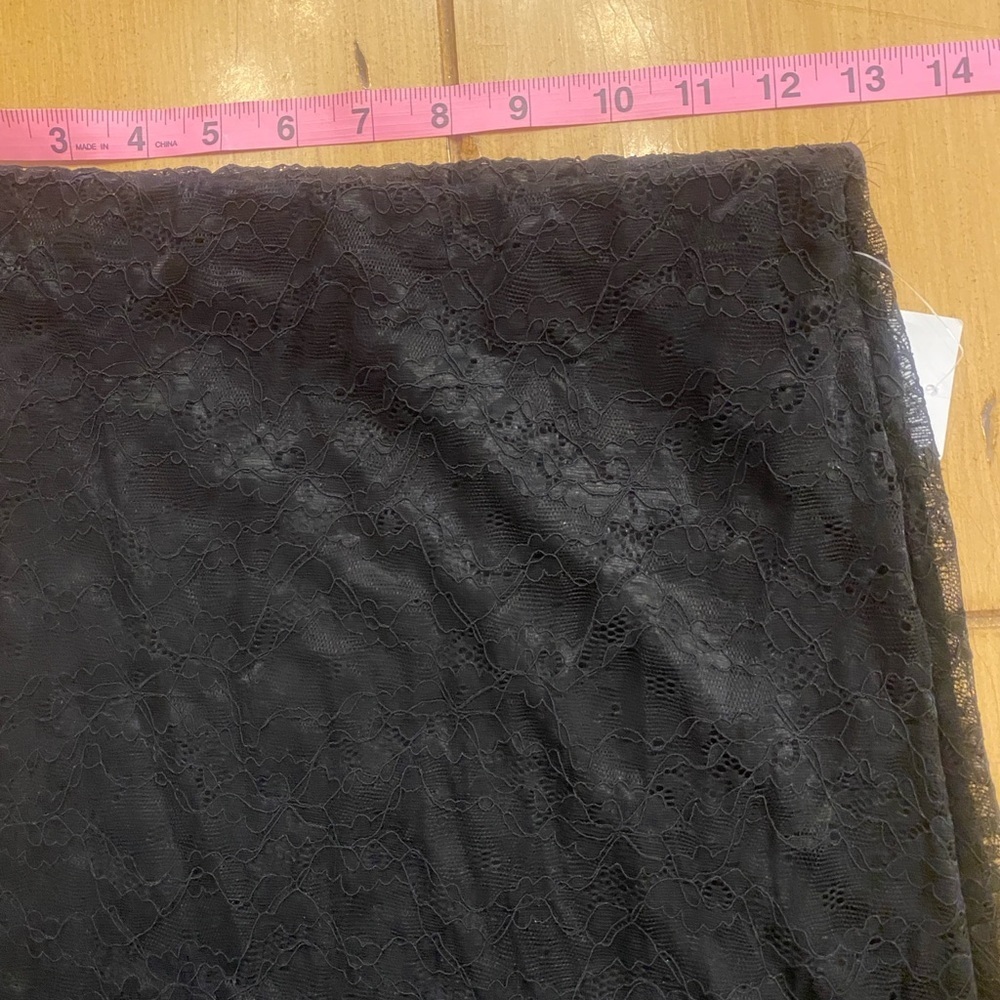 BP Women’s Black Midi Lace Skirt Elastic Waist New small - Picture 7 of 13